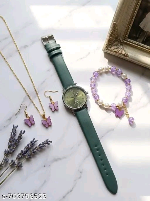 Beautiful women watch and jewellery
